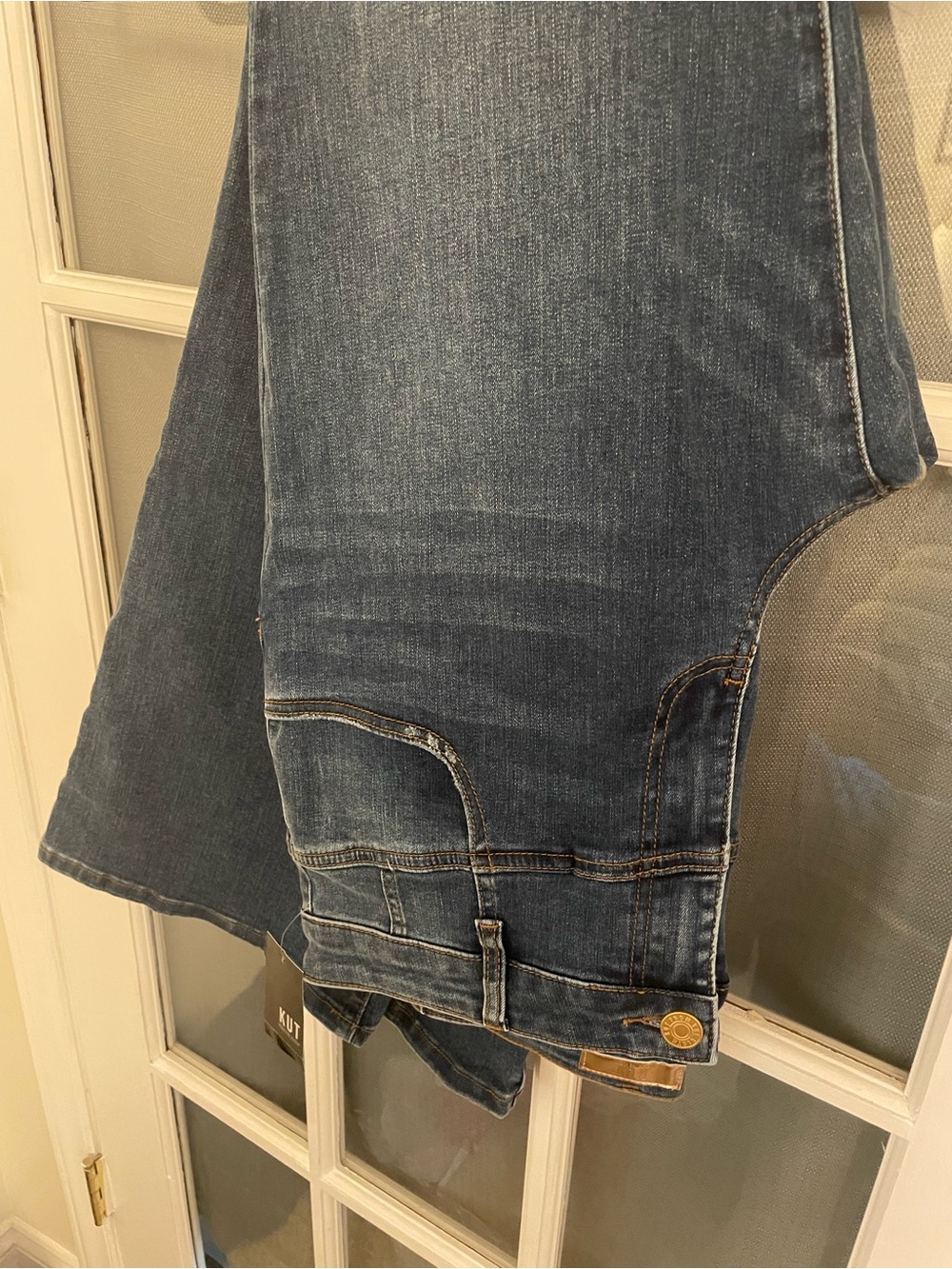 Kut from the Kloth High Rise Yoke front Ana flare Jean sz 12. 33” inseam - Picture 9 of 10